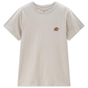 佐丹奴短袖t恤女夏季新款纯棉体恤衫小刺绣圆领休闲上衣13324321