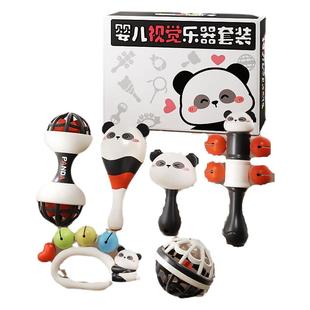 宝宝0-1岁沙锤摇铃球拨浪鼓新生婴儿抓握训练3-6个月早教益智玩具