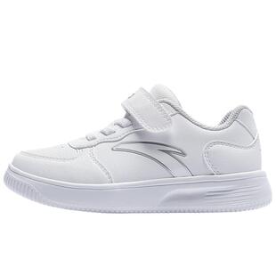 安踏儿童男女小童板鞋2025年新款上新舒适防滑耐磨儿童经典小白鞋