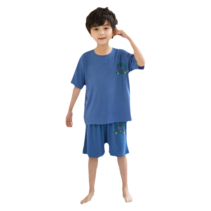 男童莫代尔睡衣套装儿童夏季薄款家居服男孩子短袖空调服睡衣睡裤