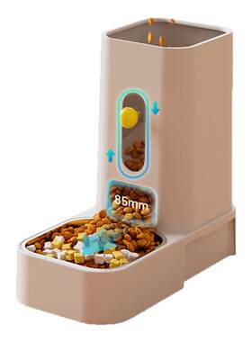 宠物自动喂食器饮水一体大容量碗