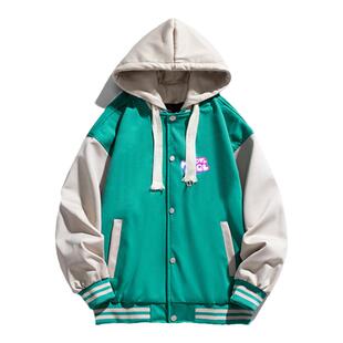 Steam电玩游戏主播女孩重度依赖糖糖超天酱男女宽松连帽棒球服