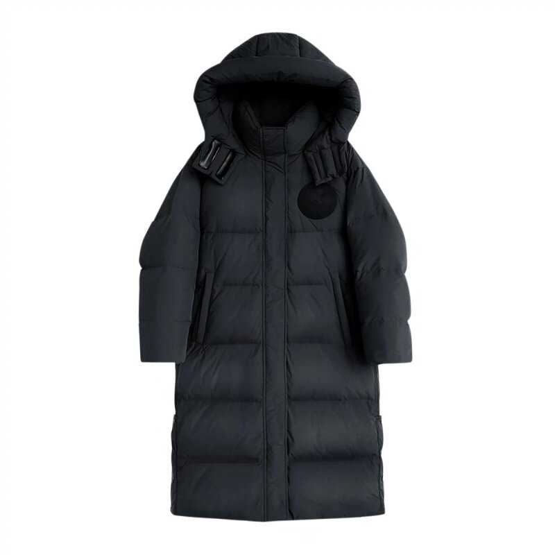 欧洲站高端白鸭绒加厚羽绒服女2026年新款冬季过膝保暖长款外套