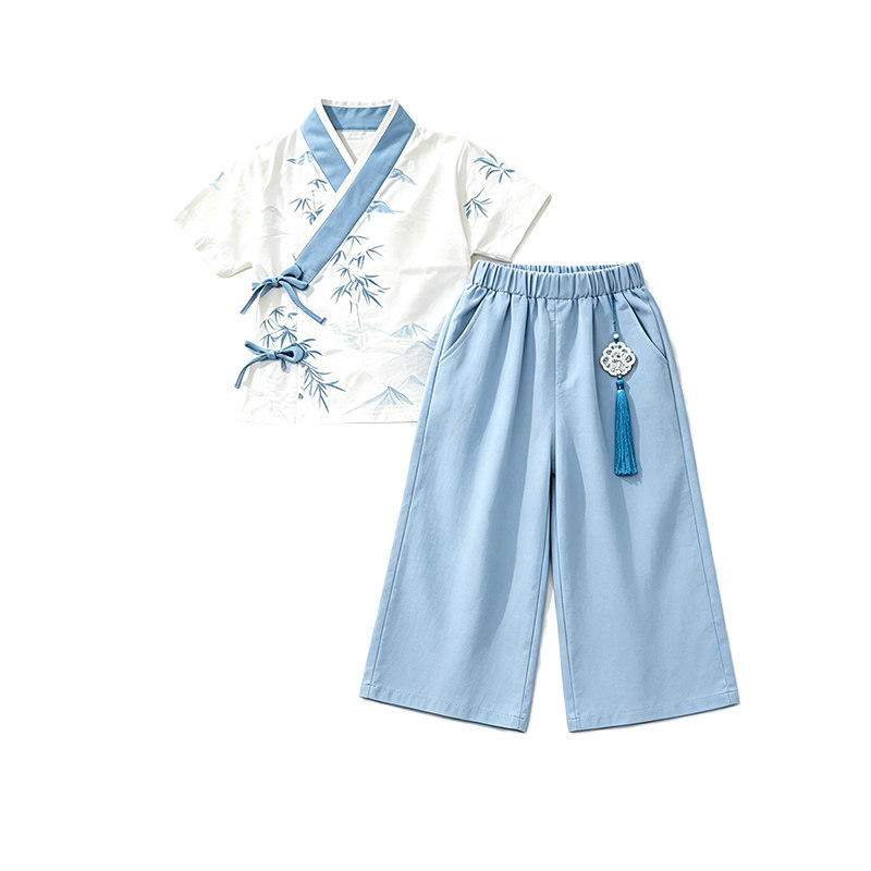 儿童中国风班服诗歌朗诵国学班服