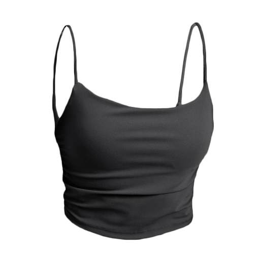 苏派淘外穿瑜伽背心带胸垫运动内衣防震遮肚子健身文胸上衣吊带女