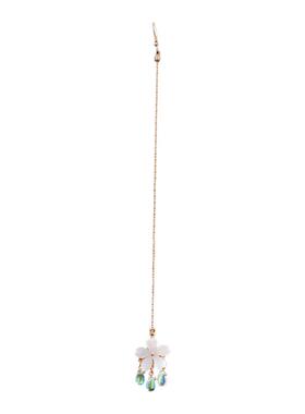 仙气白色花朵水滴额链