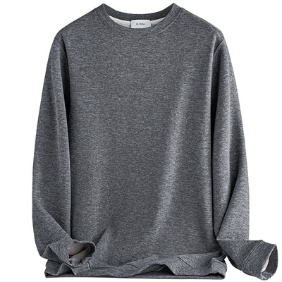 男士打底衫羊毛桑蚕丝长袖双面绒