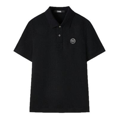 KARL LAGERFELD卡尔商务休闲polo衫2025夏季新款短袖潮男设计师款