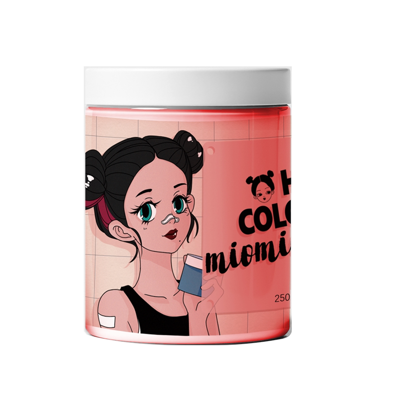 miomiosaki【蓝紫色+荧光粉】头发色彩海灵草染色焗油染发啫喱膏