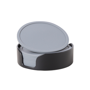 商务会议杯垫硅胶酒店客房水杯垫轻奢防溢茶杯托可定制图案带收纳