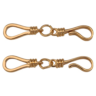 项链手链连接扣高保色镀真金