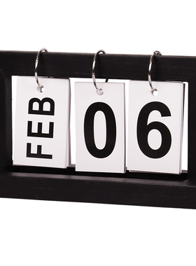 ins简约现代风卧室办公木质日历