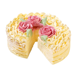 巧师傅白脱硬奶油蛋糕小时候老式动物黄油裱花生日蛋糕童年味道