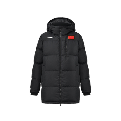 李宁桑拿羽绒服女款男中长款2025