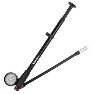 自行车前叉避震高压打气筒300PSI山地车软尾后胆轮胎充气便携手持