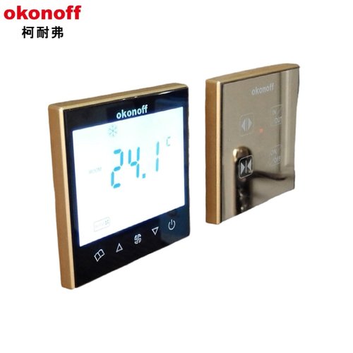 okonoff柯耐弗大液晶485型暖控制面板地水电温控器联网开关Q8通讯