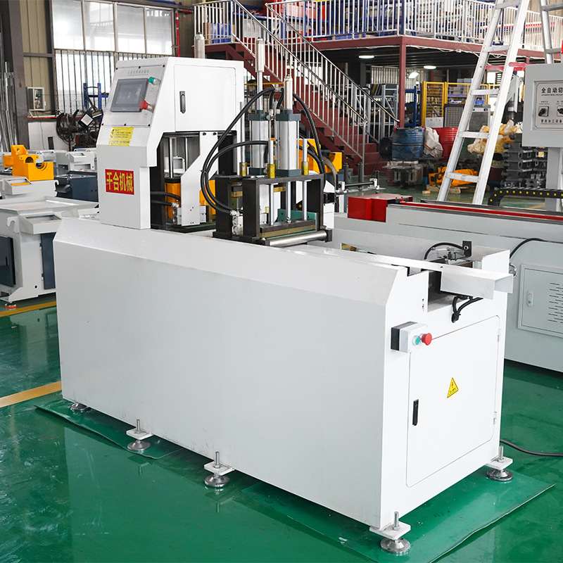 切铝机工厂实拍510全自动横推铜铝型材切割机开铝散热铝材圆锯切