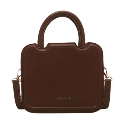 复古手提小方包单肩包