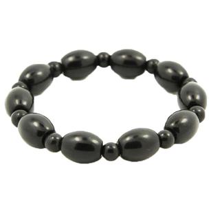 泗滨宝 泗滨砭石工艺手链 男女情侣款 米珠手串 砭石手串玄黄砭石