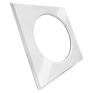 抽油烟机排烟管装饰罩遮丑板厨房吊顶墙洞玻璃孔卡扣式管道孔堵盖