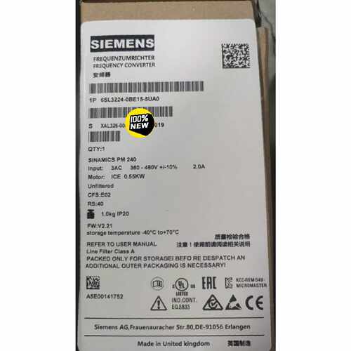 议价6SL32240BE155UA0西门子全新G120功率