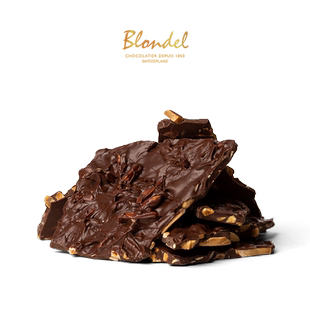 Blondel布隆德 扁桃仁黑巧克力锤 瑞士进口纯可可脂高端休闲零食