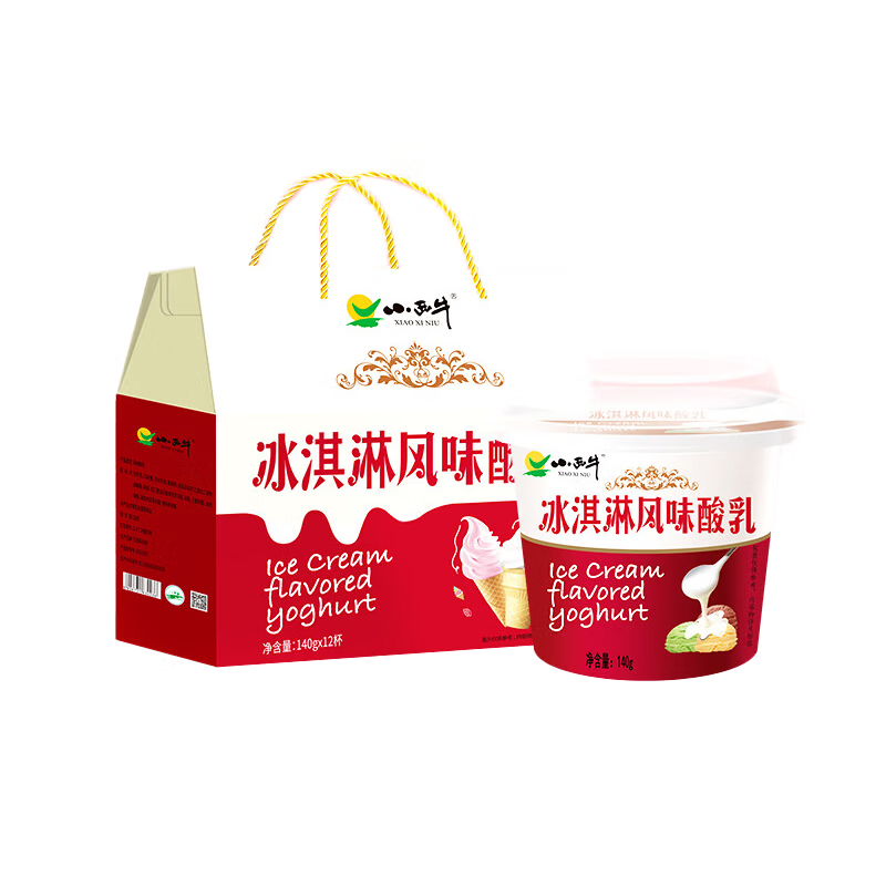 小西牛青海高原风味老酸奶12杯