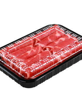 牛羊肉片盒羊肉卷盒食品级带盖