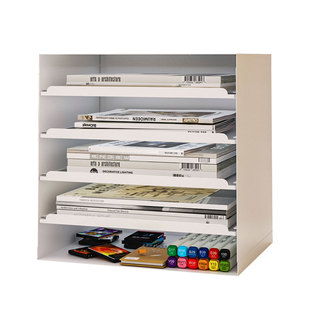 奶油风桌面信盘收纳柜小型密码锁储物柜家用办公室财务A4纸文件柜