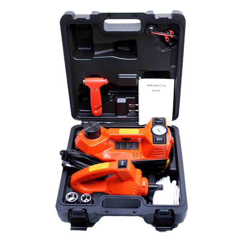 12V5吨数显电动千斤顶越野SUV汽车载卧式轿车用电动扳手充气工具