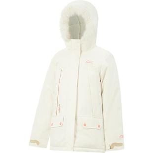 商场同款|李宁童装中长款羽绒服女大童女孩2025新款保暖鸭绒童装