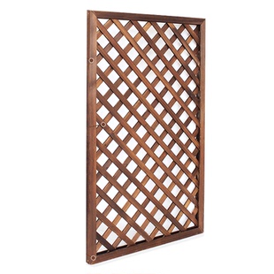 防腐木栅栏围栏室外阳台网格隔断护栏花园庭院篱笆围墙户外爬藤架