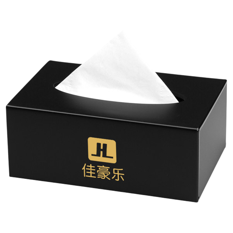 亚克力高端方形纸巾盒定制LOGO