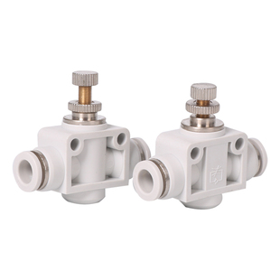 气管接头管道阀双向直通SA46810mm气液体流量节流调快插气动速阀