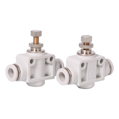 双向调速节流管道接头气动气管