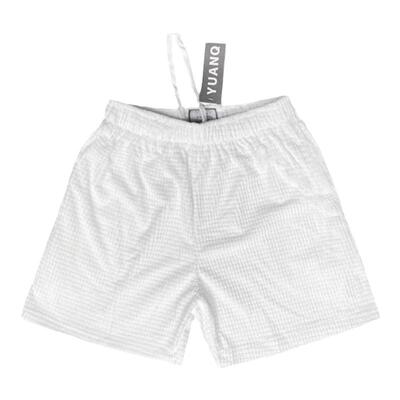 不过膝四分裤格子YUANQ宽松休闲