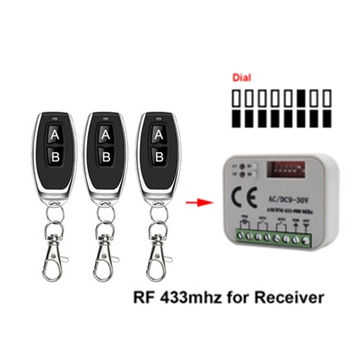 RX-MULTI 300-900MHZ多频接收器控制开关适用门禁道闸无线遥控器