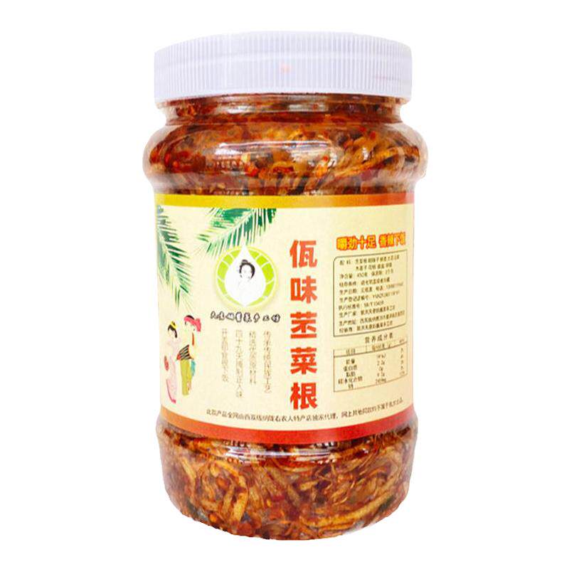 傣酱婆佤味苤菜根韭菜根酱菜特辣傣味甜辣木姜子撇菜根下饭菜特产