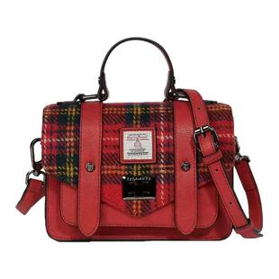 英国Islander经销商正品Harris Tweed®羊毛格斜挎包爆款剑桥包