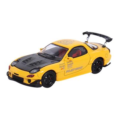 马自达RX7 雨宫 FD3S 开盖版 BSC 1:64 仿真合金汽车模型摆件收藏