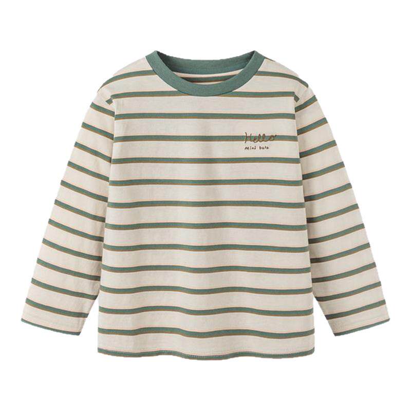 迷你巴拉儿童亲肤纯棉长袖T恤