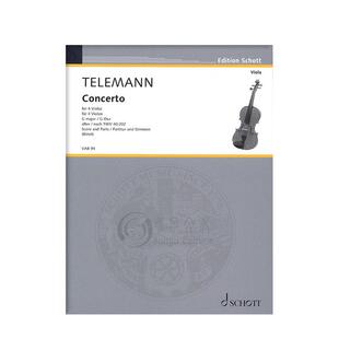 迪特斯多夫 F大调中提琴协奏曲 附钢琴 德国朔特原版乐谱书 Dittersdorf Instrum Concerto F Major Viola VAB9