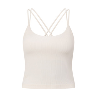 LornaJane运动内衣吊带健身瑜伽上衣背心胸垫IRRIS瑜伽服白色LJ女