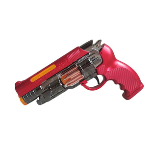 儿童玩具枪冒烟喷雾仿真左轮手枪3岁宝宝电动声光振动伸缩男孩抢