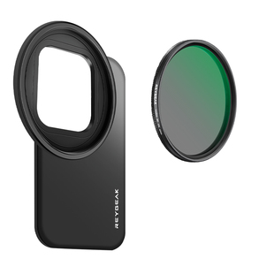 REYGEAK适用于iphone苹果16手机ND滤镜头支架套装黑柔可调CPL偏振星光镜片相机