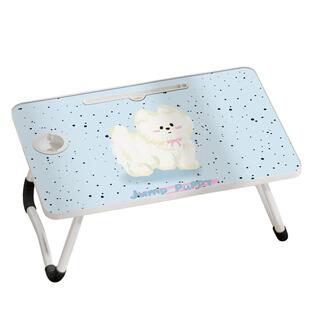 可爱小狗床上小桌子儿童可折叠学习桌学生写作业宿舍家用飘窗坐地小桌板笔记本电脑支架床上用懒人膝上阅读桌