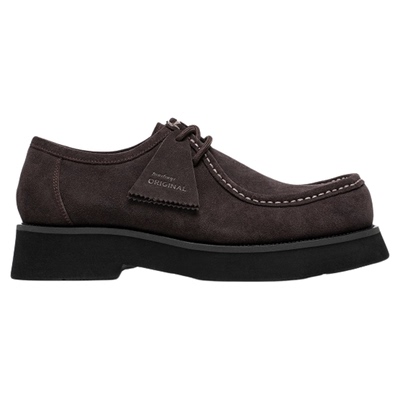 4cm增高厚底真皮袋鼠鞋