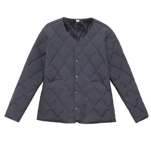 加绒棉服男款加厚内穿保暖棉衣中老年防寒内搭冬季棉外套校服内搭