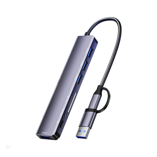 usb拓展坞插头多口一分二集分线器typec延长线hub3.0外接u盘带供电转接头转换器笔记本电脑多接口扩展器