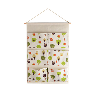 幼儿园书袋挂袋图书布袋饰品可爱卡通可墙挂式大号门后收纳神器